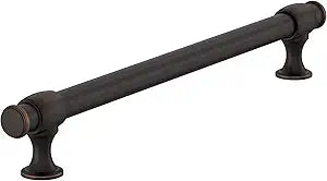Amerock BP54065ORB | Oil Rubbed Bronze Appliance Pull | 12 inch (305 mm) Center to Center Cabinet Handle | Winsome | Furniture Hardware