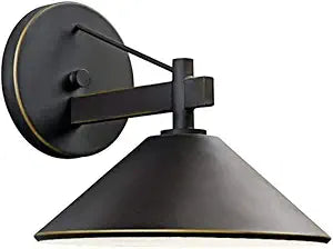 Kichler Ripley 9" 1 Light Outdoor Wall Light in Olde Bronze