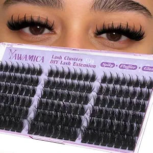 Manga Lash Clusters with Spikes Wispy Anime Eyelash Clusters Spiky Lashes