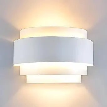 LightInTheBox Modern Wall Sconce Indoor Wall Light Fixture Half Moon Metal Wall Lamp White for Stair Hallway Home Theatre Bedroom (1PCS)