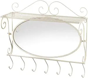 Mirrored Wall Shelf 20.25x6x17.5"