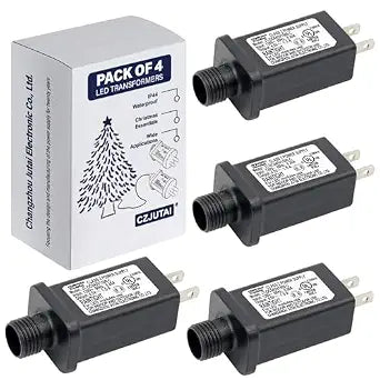 Pack of 4 4.5V 6.75W Power Supply for CZJUTAI JT-DC045V1500-IP44 4.5V6.75W /6W /4.5W /3.6W for Christmas Lighting,String Light, Projector Light,Lawn Lamp, Inflatable Device (4 Pack of)