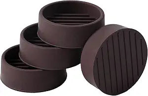 Jayen Rubber Furniture Caster Cups, Non-Slip Round Furniture Pads, 1.5"