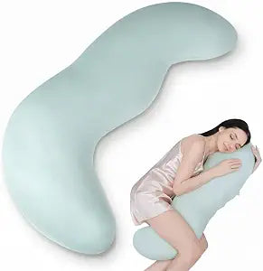 Body Pillows for Adults, Full Body Pillow for Side Sleepers, Long Body Pillow for Bed, Pea Pod Shape Long Pillow for Pregnancy Sleeping Full Body Support