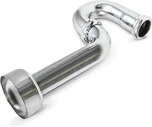Highcraft Brass P-Trap 1-1/2" Basin Sink Waste Trap with Box Escutcheon 17-Gauge Sink Trap for Bathroom Sink, Kitchen Sink, Tubular Drain Applications, Chrome Plated Brass Drain Trap