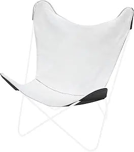 Butterfly Chair Replacement Cover, Waterproof Relaxing Butterfly Chairs Covers for Indoor or Outdoor, Olefin Cover ONLY (White)