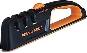 5 Precision Adjust Knife Sharpener- 3-Stage Premium Kitchen Knife Sharpener to Repair, Restore & Polish Blades by Sharp Pebble