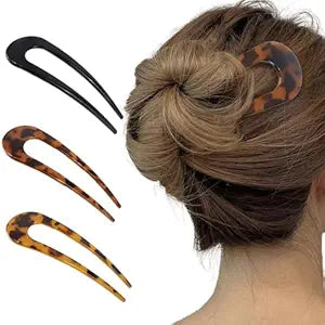 French Hair Pin for Thick Hair Tortoise Shell 5.4 inch Large French Twist Hair Pin Hair Stick Fashion Hair Styling Accessories for Women