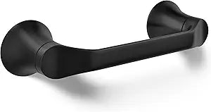 KOHLER K-27397-BL Simplice Pivoting Toilet Paper Holder, Wall-Mounted Toilet Roll Holder, Matte Black