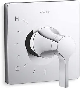 KOHLER TS28129-4-CP Venza Rite-Temp Valve Trim, Single Handle Bathroom Faucet, Premium Corrosion Resistant Material, Polished Chrome