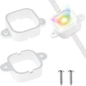 80 Pack Mounting Brackets for Govee H706/H706 Pro Permanent Outdoor Lights, Light Clips Mounting Brackets Compatible with Govee H706A H706B H706C