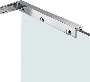 9.45"x3.46" Fixed Shower Glass Door Support Bracket,Silver Right