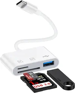 USB C SD Memory Card Reader for Samsung Galaxy S26 S25 Ultra Edge S24 S23