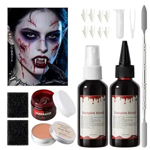 Fake Blood Scar Wax Kit for Halloween Zombie Vampire SFX Makeup