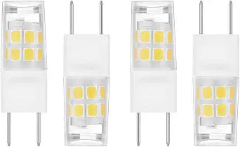 T3 JC G8 Bi-Pin Light WB25X10019 Microwave Light Bulbs Equivalent G8 Halogen 20W Replacement for GE Oven Parts#WB36X10213 WB36X10246 4713-001165 360 200LM Non-dimmable 4Pack (Daylight White 6000K)