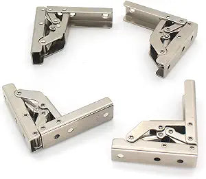 90 Degree Folding Door/Frame Hinge Hidden Bracket (4 Pieces)