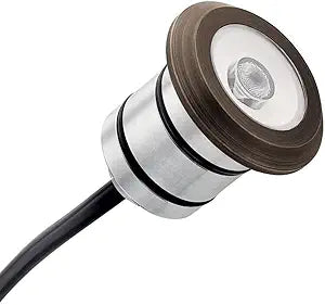 Kichler 16140CBR27 Transitional LED Mini All-Purpose from Landscape LED Collection in Brass Finish,