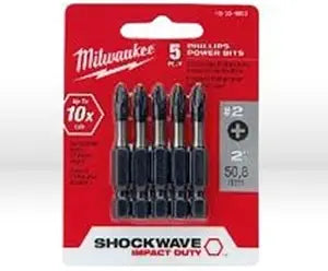 Milwaukee 48-32-4602 Phillips Power Bits 5 Pack
