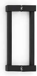 Alno Contemporary II, 6" Back to Back Glass Door Pull, UNLACQUERED Brass