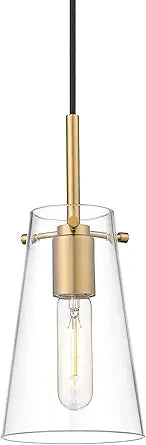 Z-Lite 7508MP-MGLD Kira Pendant, 1-Light 60 Watts, Modern Gold