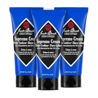 Jack Black Supreme Cream Triple Cushion Shave Lather, Mens Shaving Cream