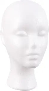 MapofBeauty Wig Display Styling Hat Storage Lightweight DIY Wig Head, White