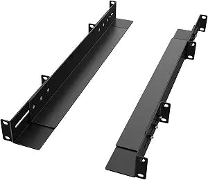 1U 19inch Server Rack Rails 15-24 inch Adjustable Depth Server Rack Rail for Universal 2&4-Post Rack Mount Rails for Network Equipment, Server, UPS Mounting Rail Kit Server Rack Accessories