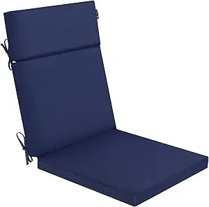 Favoyard Outdoor Chair Cushion 21 x 20 x 2 Inch Waterproof & Color Fade Resistant High Back Patio Furniture Cushion Replacement with Removable Cover, Ties and Hidden Zipper for Outdoor Dining Chairs