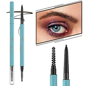 TurritopsisD Define & Fill Brow Pencil ï¿½ï¿½ï¿½2-Pack Brownï¿½ï¿½ï¿½ Eyebrow Pencil Pro Waterproof Long-Lasting Precision Tip Skinny Pen Built-in 