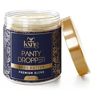 KXNG Cosmetics Organic Shea Body Butter Cream – 4oz | Mens Body Butter for Black Men & Women with Shea, Cocoa, Mango & Coconut Oil | Deep Hydrating Cream for Dry Skin, Hands & Feet