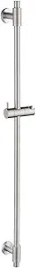 KES Bathroom Shower Slide Bar 40-Inch with Adjustable Handheld Shower Head Holder for Bathroom Wall Mounted SUS 304 Stainless Steel Brushed Finish, F209S100-BS