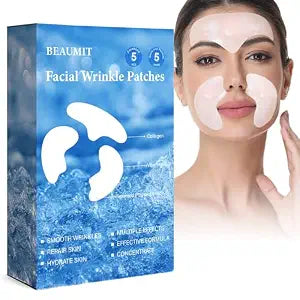 Okela Forehead Wrinkle Patches & Smile Line Patches Overnight, Hydrogel Smoothing Patches Skin Care Gifts for Fine Lines, Deep Line and Firming