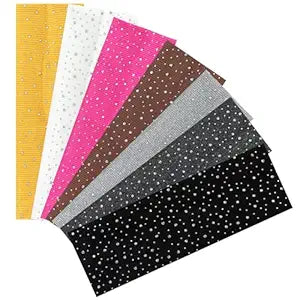 7 Pcs Rhinestone Wide Headbands for Women Non Slip, Elastic Head Wraps for Adult Daily Outfits, Casual Looks & Gatherings