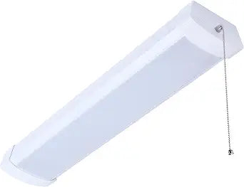 Nuvo 65/1212 LED 2Ft Wrap Linear Ceiling Light with Pull Chain, 20W, CCT Selectable 2700K/3000K/3500K/4000K/5000K, White