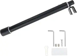 Shower Door Support Bar Holders, Matte Black Glass Supporting