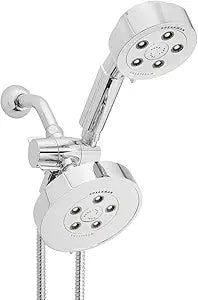 Neo Anystream VSR-233010 6-Spray Polished Chrome Dual Shower Head 2.5-GPM (9.5 LPM)