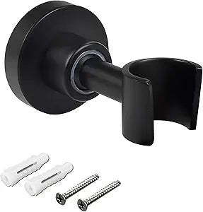 PHASAT Shower Head Holder Wall Mount SUS304 Stainless Steel Shower Wand Holder,Adjustable Handheld Shower Head Bracket Holder Matte Black,A13021B