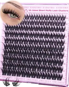 Short Lash Clusters 10-12-14mm Wispy Eyelash Clusters Flaunt Fluffy CD Curl