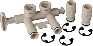 7345388 - Water Softener Bypass Valve Assembly Kit with (2) Adapters, (4) Clips, and (4) O-rings