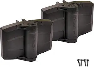 D&D Technologies TCHDMA1S3BT TruClose Multi-Adjust Heavy Duty Gate Hinges, Self-Closing, 3-Way Adjustable, for Vinyl and Composite Square Post Gates up to 154 lbs Black, 2 Count