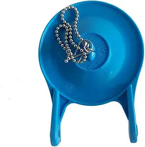 Toilet Flappers Replacement Compatible for GA715014-GEG1 Stainless Steel Chain, High Performance Water-Saving Toilet Tank Flapper,Water Saving, Easy to Install (1Pcs Blue)