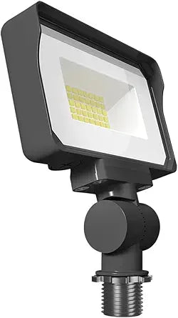 RAB X34 Series Adjustable LED Flood Light  Selectable Wattage & CCT, Outdoor Commercial Fixture (Available in Bronze or White) (Bronze)