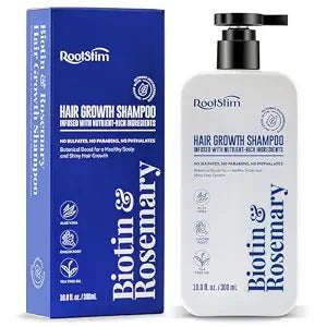 RootStim Biotin & Rosemary Hair Growth Shampoo for Thinning Hair, 10 Fl Oz