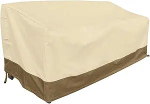 Rutile Heavy Duty Patio Sofa Cover, 100% Waterproof 3-Seater Outdoor Deep Lounge Sofa Cover, Lawn Patio Furniture Covers with Air Vent and Handle 93" Wx 40" Dx 35" H