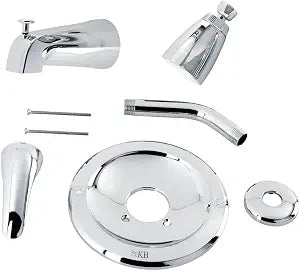 Kingston KB531LT Tub & Shower Faucet (Trim Only), Polished Chrome