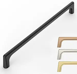 9BUILD 10 Pack Matte Black Cabinet Pulls 7.5 Inch Kitchen Cabinet Handles Cabinet Hardware Kitchen Handles for Cabinets Cupboard Handles Black Dresser Pulls Drawer Handle