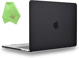 UESWILL Case for MacBook Pro 15 inch 2016-2019 with Touch Bar, Black