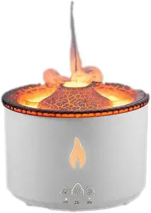 Volcano Diffuser humificador de Aromas Flame Essential Oil Diffuser Bedroom Humidifier with LED Cold Flame Light and Delicate Atomization for Study Living Room Hair Dryers & Accessories