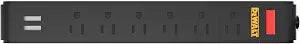 DEWALT Magnetic Power Strip with 6 Power Outlets, DEWALT Workshop Storage System Compatible (DWST82693)