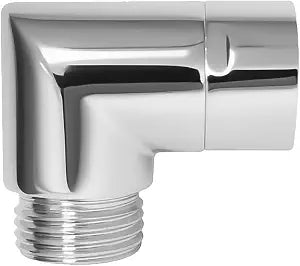 Shower Arm Elbow Adapter Solid Brass 1/2" G Shower Arm Extension for Handheld & Wall-Mounted Showers, Fix Low Showerhead & Increase Space (90 Degree )